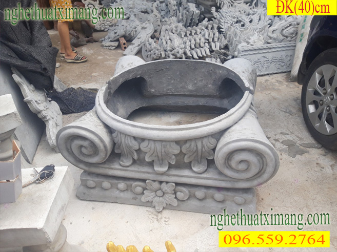 Đầu cột xi măng trang trí ngoại thất