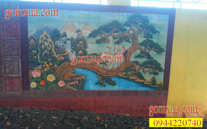 Tranh gốm ghép mảnh đẹp