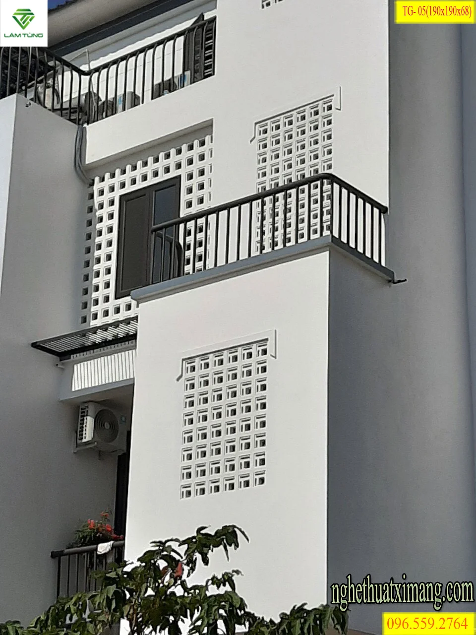 mau-gach-thong-gio-trang-tri-nha-pho