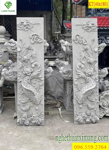 tranh-ca-chep-bang-xi-mang