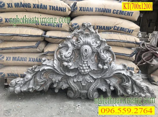 Mẫu hoa văn xi măng tại xưởng sản xuất Lâm Tùng