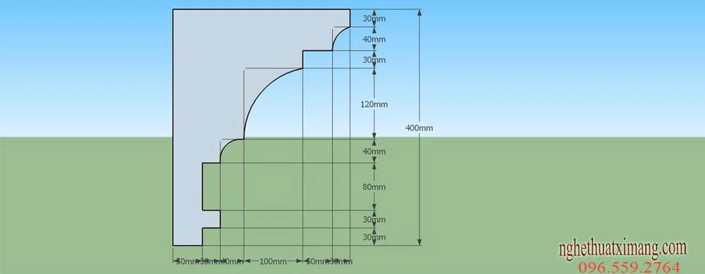 Mẫu phào GRC cho Dự Án